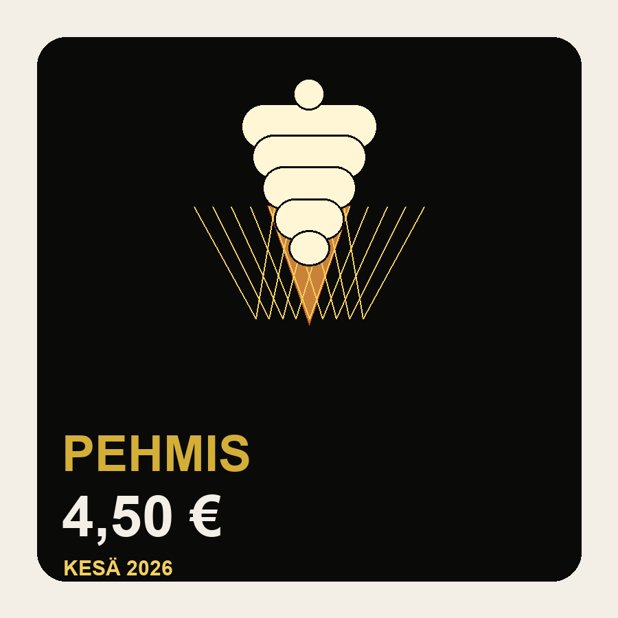 Pehmis 4,50 euroa kesällä 2026